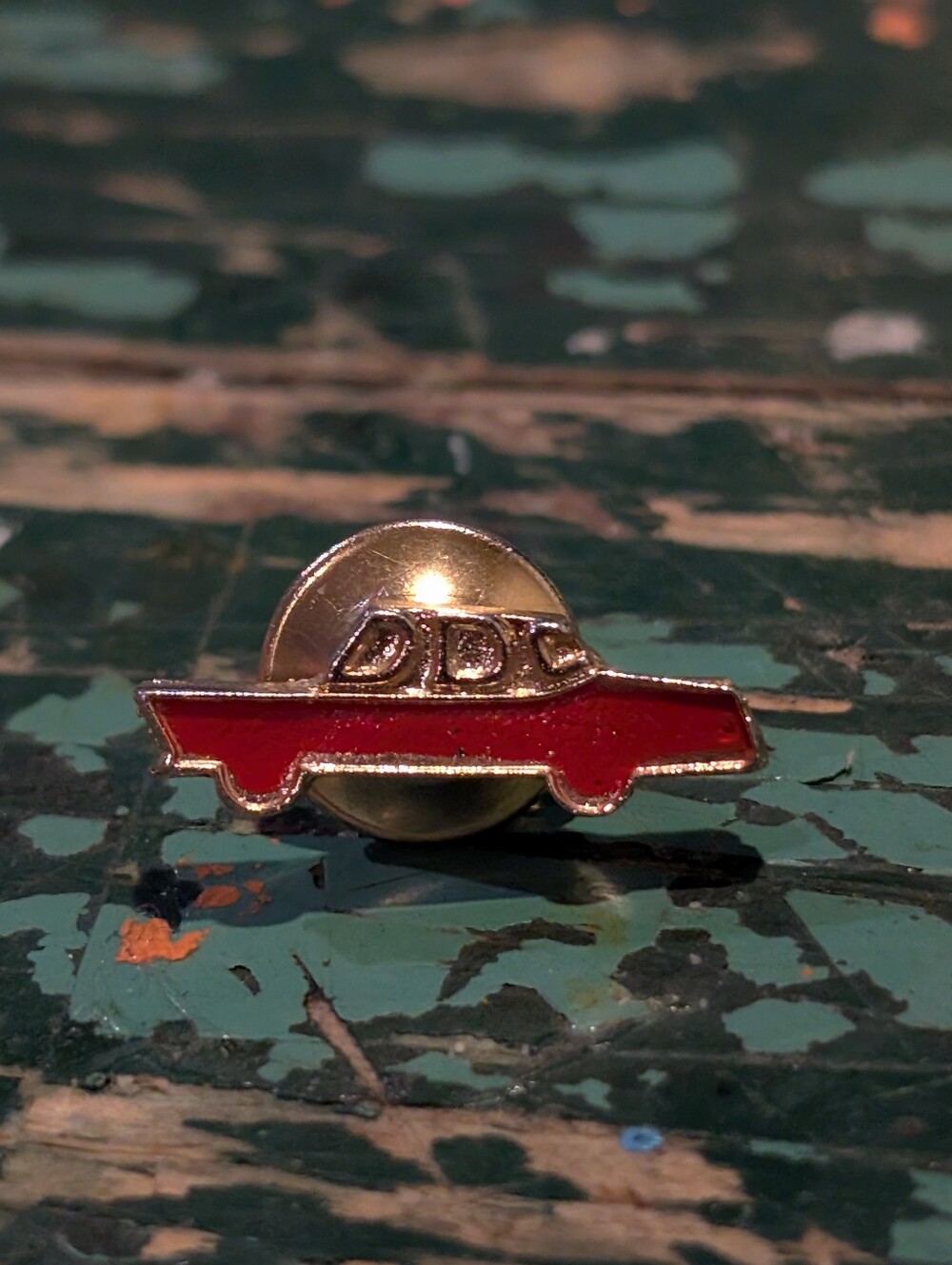 Vintage DDC (Pin / Hat Pin / Tie Tack Lapel) Red Car - defensive Driving Course